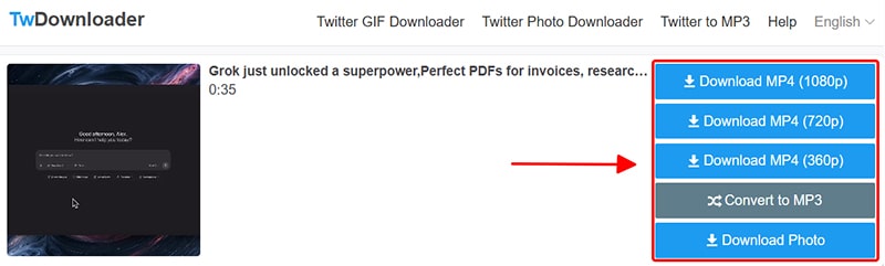 download twitter video